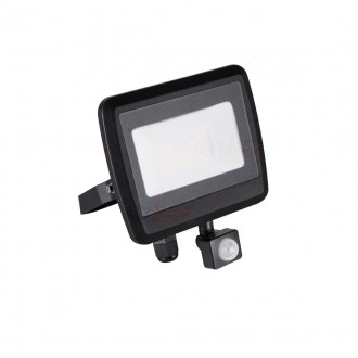 KANLUX 33207 | Antem Kanlux fényvető lámpa téglalap mozgásérzékelő elforgatható alkatrészek 1x LED 2340lm 4000K IP44 fekete