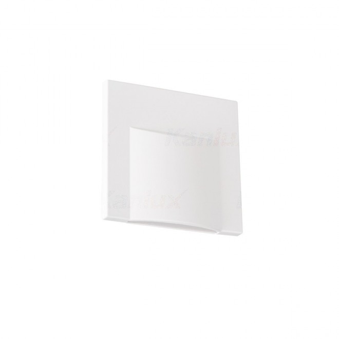 KANLUX 33320 | Erinus Kanlux beépíthető lámpa négyzet 75x75mm 1x LED 15lm 3000K fehér