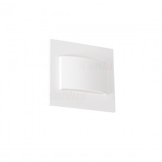 KANLUX 33324 | Erinus Kanlux beépíthető lámpa négyzet 75x75mm 1x LED 30lm 3000K fehér