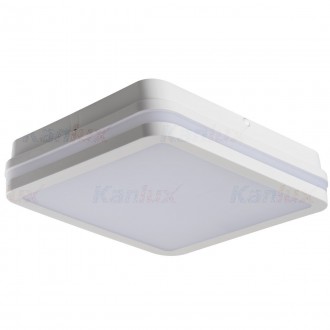KANLUX 33342 | Beno Kanlux fali, mennyezeti lámpa négyzet 1x LED 2060lm 4000K IP54 fehér