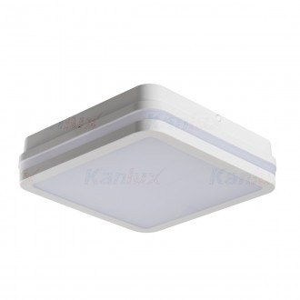 KANLUX 33381 | Beno Kanlux fali, mennyezeti lámpa négyzet 1x LED 1480lm 3000K IP54 fehér