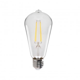 KANLUX 33513 | E27 7W -> 55W Kanlux Edison ST64 LED fényforrás filament 725lm 4000K 320° CRI>80