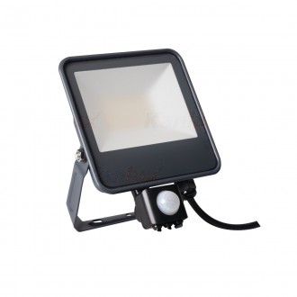 KANLUX 33887 | IQ-LED-FL Kanlux fényvető lámpa téglalap mozgásérzékelő elforgatható alkatrészek 1x LED 3450lm 4000K IP44 fekete
