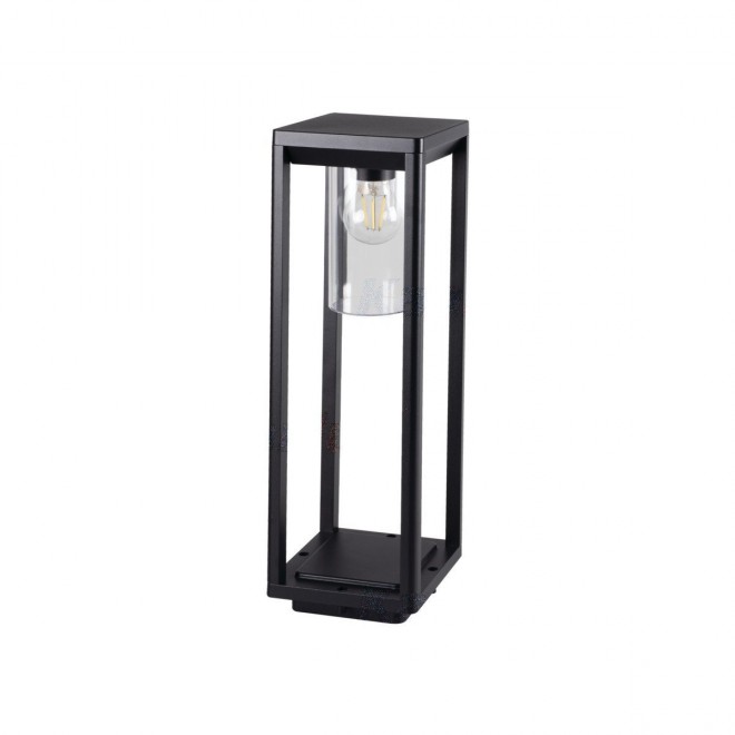 KANLUX 34984 | Vimo Kanlux álló lámpa 50cm 1x E27 IP44 fekete, áttetsző