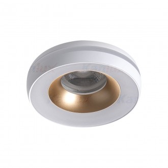 KANLUX 35283 | Eliceo Kanlux beépíthető lámpa kerek foglalat nélkül Ø96mm 1x MR16 / GU5.3 / GU10 fehér, arany