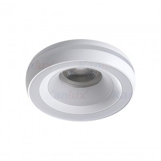 KANLUX 35285 | Eliceo Kanlux beépíthető lámpa kerek foglalat nélkül Ø96mm 1x MR16 / GU5.3 / GU10 fehér