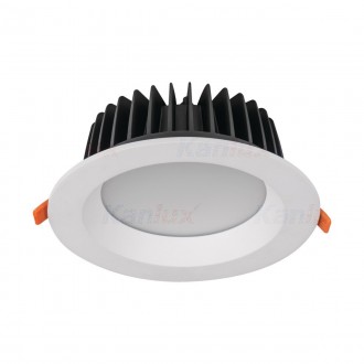 KANLUX 35672 | Tiberi-Pro Kanlux beépíthető - mélysugárzó lámpa - true colors kerek Ø190mm 1x LED 3150lm 4000K IP44/20 fehér
