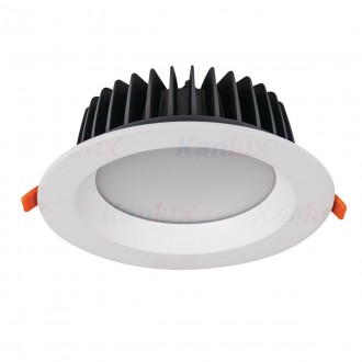 KANLUX 35674 | Tiberi-Pro Kanlux beépíthető - mélysugárzó lámpa - true colors kerek Ø230mm 1x LED 4200lm 4000K IP44/20 fehér