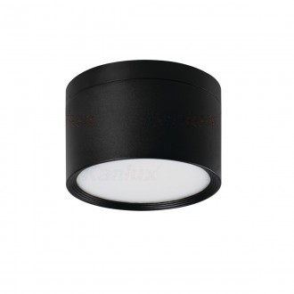 KANLUX 35677 | Tiberi-Pro Kanlux mennyezeti lámpa - true colors kerek 1x LED 2200lm 4000K IP54 fekete