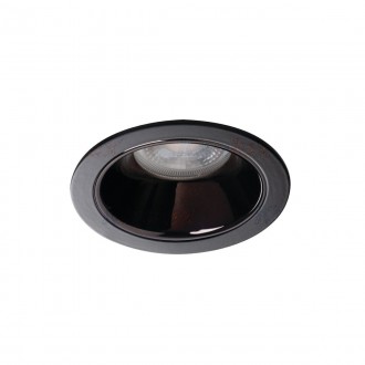 KANLUX 36223 | Glozo Kanlux beépíthető lámpa kerek foglalat nélkül Ø89mm 1x MR16 / GU5.3 / GU10 fekete