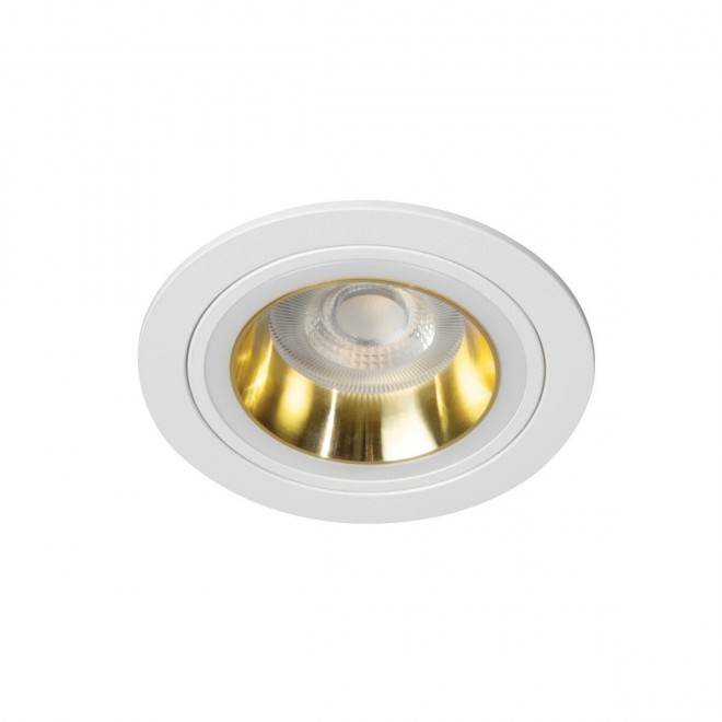 KANLUX 37254 | Feline Kanlux beépíthető lámpa kerek foglalat nélkül Ø90mm 1x MR16 / GU5.3 / GU10 fehér, arany