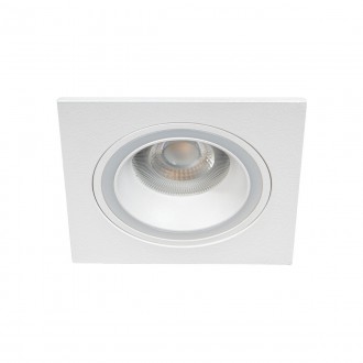 KANLUX 37259 | Feline Kanlux beépíthető lámpa négyzet foglalat nélkül 92x92mm 1x MR16 / GU5.3 / GU10 fehér