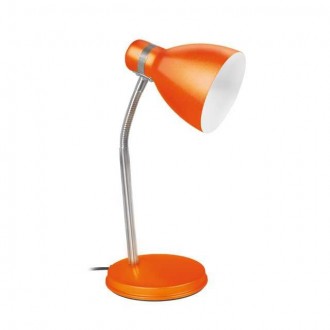 KANLUX 7563 | Zara2 Kanlux asztali lámpa kapcsoló flexibilis 1x E14 narancs