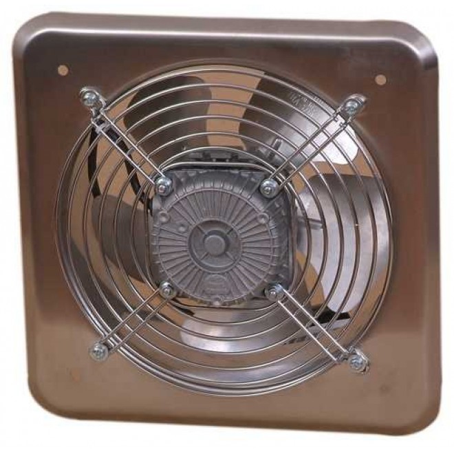 KANLUX C200 | Kanlux ipari ventilátor Ø210 470m3/h négyzet IP24 UV inox