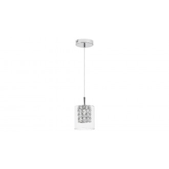 LAMPADORO 81016 | Diamante_LD Lampadoro függeszték lámpa 1x G9 króm, átlátszó, kristály