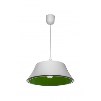 LAMPEX 516/B ZIE | Milo-LA Lampex függeszték lámpa 1x E27 fehér, zöld