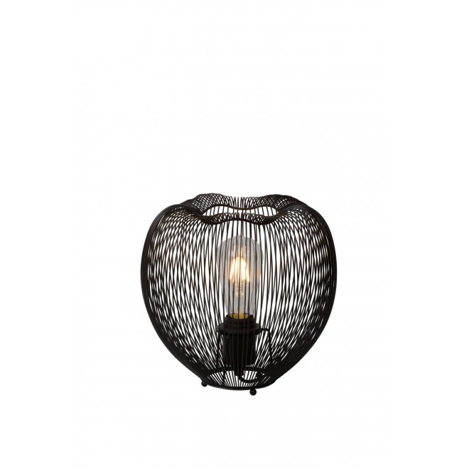 LUCIDE 20501/25/30 | Wirio Lucide asztali lámpa 25cm kapcsoló 1x E27 fekete