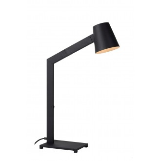 LUCIDE 20610/01/30 | Mizuko Lucide asztali lámpa 67cm vezeték kapcsoló elforgatható alkatrészek 1x E14 fekete, fehér