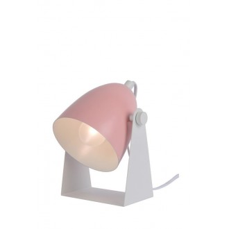 LUCIDE 45564/01/66 | Chago Lucide asztali lámpa 20,5cm vezeték kapcsoló 1x E14 fehér, rózsaszín, lila
