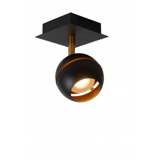LUCIDE 77975/05/30 | Binari Lucide spot lámpa elforgatható alkatrészek 1x LED 380lm 2700K fekete, arany