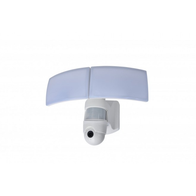 LUTEC 7632406053 | LUTEC-Connect-Libra Lutec kamerás lámpa okos világítás mozgásérzékelő, fényérzékelő szenzor - alkonykapcsoló hangszóró, mikrofon, hangvezérlés, szabályozható fényerő, állítható színhőmérséklet, távirányítható, elforgatható alkatrészek 1