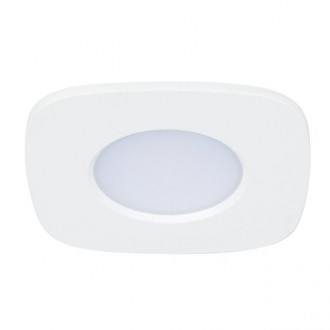 LUTEC 8304301446 | LUTEC-Connect-Rina Lutec beépíthető okos világítás négyzet hangvezérlés, szabályozható fényerő, állítható színhőmérséklet, színváltós, távirányítható 95x95mm 1x LED 490lm 2700 <-> 6500K IP65 fehér, opál