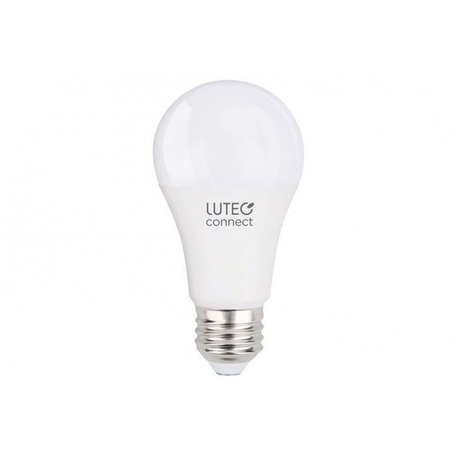 LUTEC 8731001316 | E27 9,2W Lutec normál A60 LED fényforrás okos világítás 750lm 2700 <-> 6500K hangvezérlés, szabályozható fényerő, állítható színhőmérséklet, színváltós, távirányítható