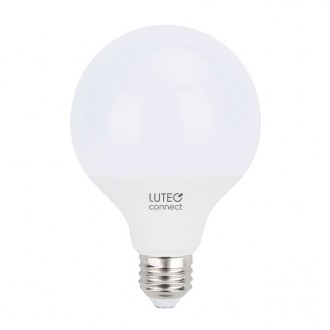 LUTEC 8731201316 | E27 10,5W Lutec nagy gömb G100 LED fényforrás okos világítás 950lm 2700 <-> 6500K hangvezérlés, szabályozható fényerő, állítható színhőmérséklet, színváltós, távirányítható