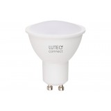 LUTEC 9760002330 | Lutec mozgásérzékelő LUTEC-Connect PIR 180° IP44 okos világítás vezeték nélküli, elemes/akkus, billenthető IP44 fekete