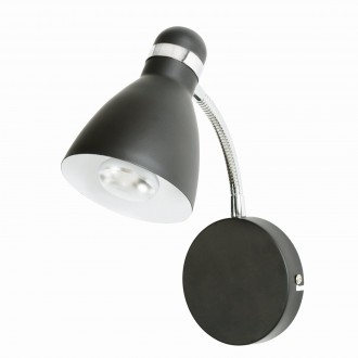 MARKSLOJD 105192 | Viktor Markslojd falikar lámpa vezeték kapcsoló flexibilis 1x E14 króm, fekete