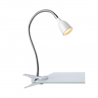 MARKSLOJD 106091 | Tulip Markslojd csiptetős lámpa vezeték kapcsoló flexibilis 1x LED 198lm 3000K króm, fehér