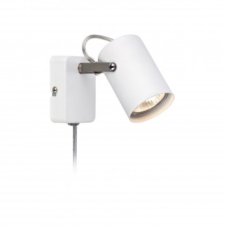 MARKSLOJD 106414 | Key-MS Markslojd spot lámpa vezeték kapcsoló elforgatható alkatrészek 1x GU10 króm, fehér