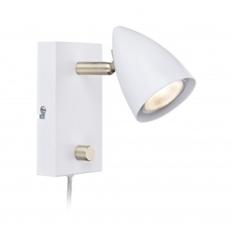 MARKSLOJD 107408 | Ciro Markslojd spot lámpa fényerőszabályzós kapcsoló elforgatható alkatrészek, szabályozható fényerő 1x GU10 fehér, acél