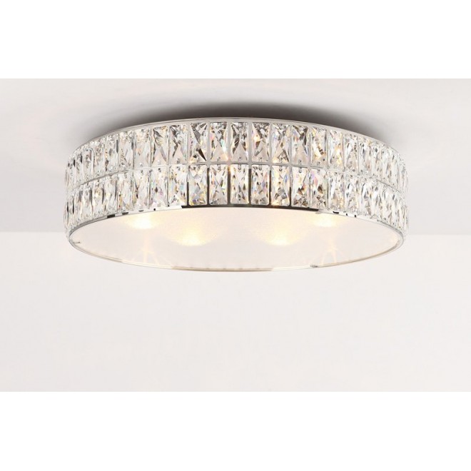 MAXLIGHT C0122 | Diamante Maxlight mennyezeti lámpa 6x G9 króm, átlátszó, opál
