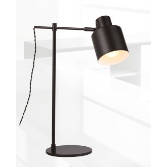 MAXLIGHT T0025 | Black Maxlight asztali lámpa 55cm kapcsoló elforgatható alkatrészek 1x E27 fekete