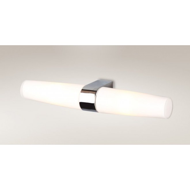 MAXLIGHT W0080 | Badia Maxlight fali lámpa 2x E14 IP44 króm, fehér