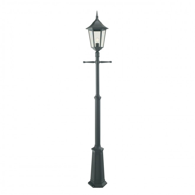 NORLYS 301B | Modena-NO Norlys álló lámpa 193cm állítható magasság 1x E27 IP54 fekete, átlátszó