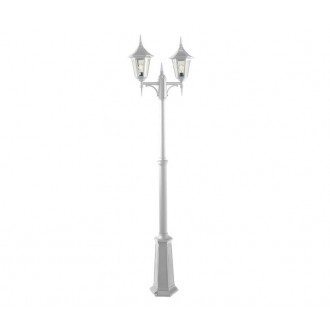 NORLYS 302W | Modena-NO Norlys álló lámpa 184cm állítható magasság 2x E27 IP54 fehér, átlátszó