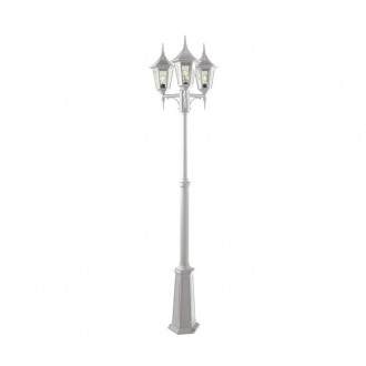 NORLYS 303W | Modena-NO Norlys álló lámpa 184cm állítható magasság 3x E27 IP54 fehér, átlátszó