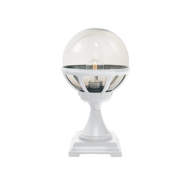 NORLYS 312W | Bologna Norlys álló lámpa 43,5cm 1x E27 IP54 fehér, átlátszó
