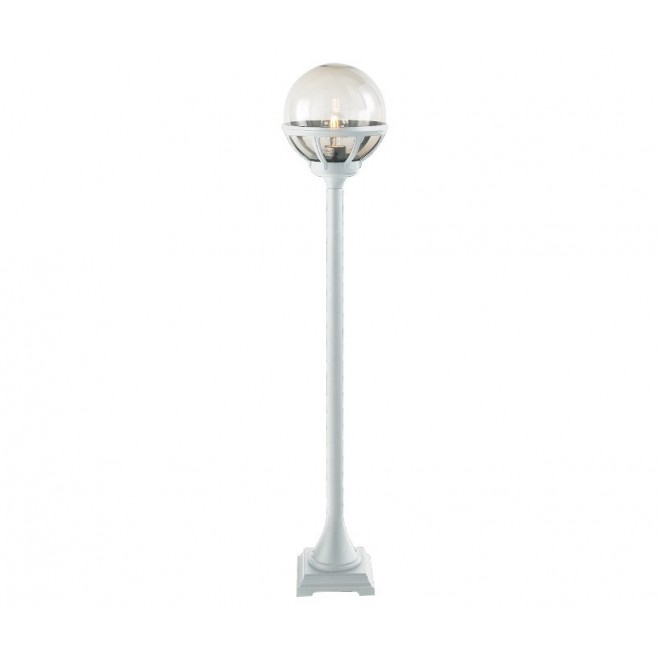 NORLYS 314W | Bologna Norlys álló lámpa 117,5cm 1x E27 IP54 fehér, átlátszó