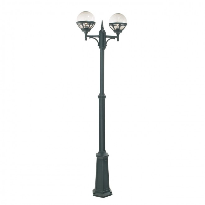 NORLYS 362B | Bologna Norlys álló lámpa 165cm állítható magasság 2x E27 IP54 fekete, átlátszó