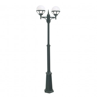 NORLYS 363B | Bologna Norlys álló lámpa 165cm állítható magasság 2x E27 IP54 fekete, átlátszó