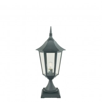 NORLYS 384B | Modena-NO Norlys álló lámpa 73cm 1x E27 IP54 fekete, átlátszó