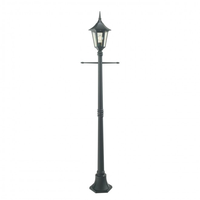NORLYS 401B | Rimini Norlys álló lámpa 188cm 1x E27 IP54 fekete, átlátszó
