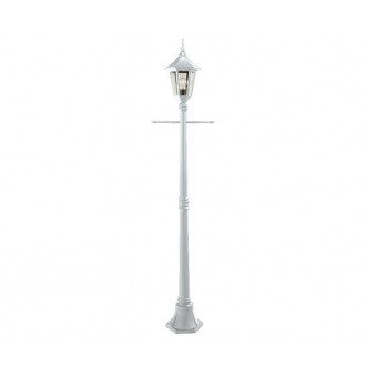 NORLYS 401W | Rimini Norlys álló lámpa 188cm 1x E27 IP54 fehér, átlátszó