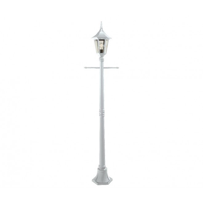 NORLYS 401W | Rimini Norlys álló lámpa 188cm 1x E27 IP54 fehér, átlátszó