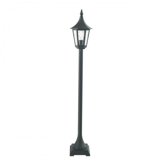NORLYS 404B | Rimini Norlys álló lámpa 114cm 1x E27 IP54 fekete, átlátszó