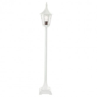 NORLYS 404W | Rimini Norlys álló lámpa 114cm 1x E27 IP54 fehér, átlátszó