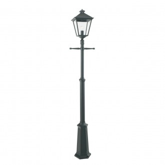 NORLYS 491B | London-NO Norlys álló lámpa 191cm állítható magasság 1x E27 IP54 fekete, átlátszó